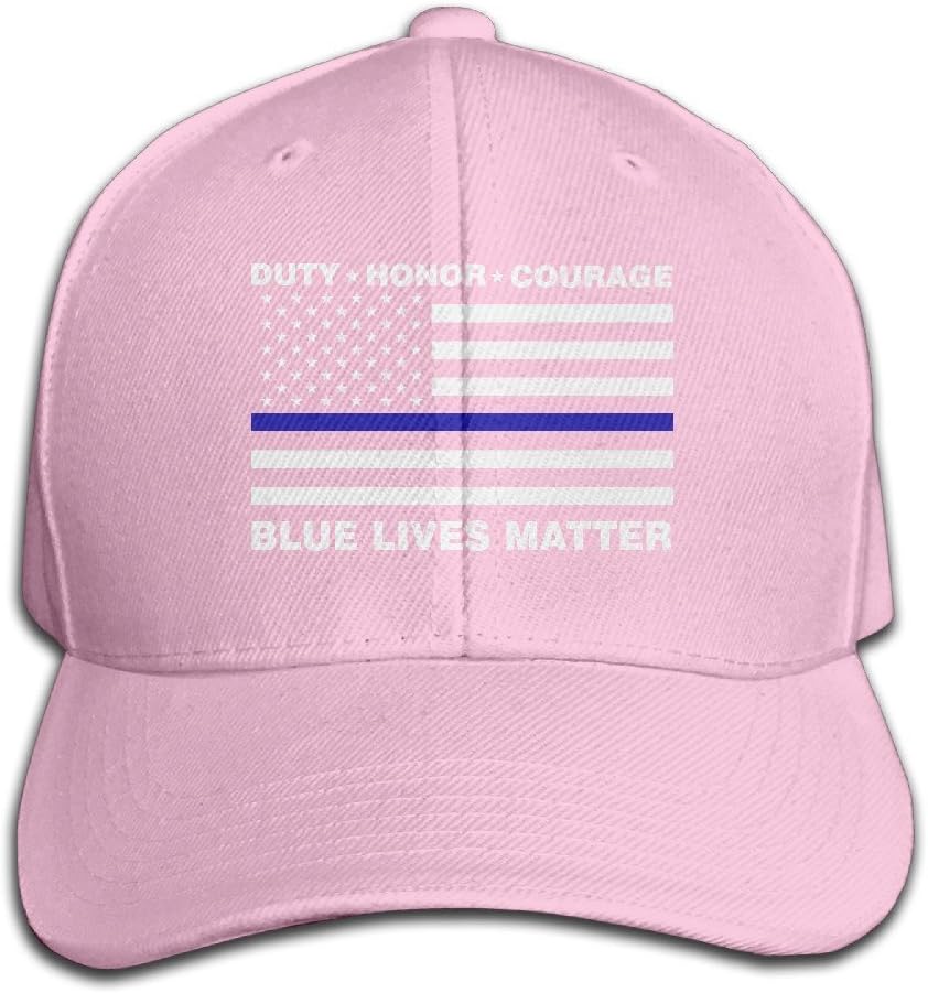 Nak50 Cap Blue Lives Matter Police Blue Line Us Flag Black Snapback Baseball Cap for Adult