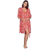 Casual Nights Women's Sleepwear 2 Piece Rayon Chemise Nightgown and Kimono Robe Set