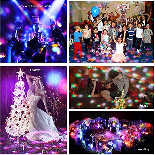 Party Lights Disco Ball Disco Lights, TONGK 7 Colors Dj Lighting Led Strobe Light Sound Activated Stage Lights Effect Dj Equipment With Remote Control with Kids Festival Birthday Xmas Wedding Bar Club - Thumbnail 6