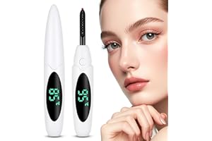 ACAVADO Heated Eyelash Curlers Electric Eyelash Curler with LED Display, 3 Temperature Modes Anti-Burn USB Rechargeable Natural Curling 24H Long Lasting for Women Makeup Tools Gifts TR911