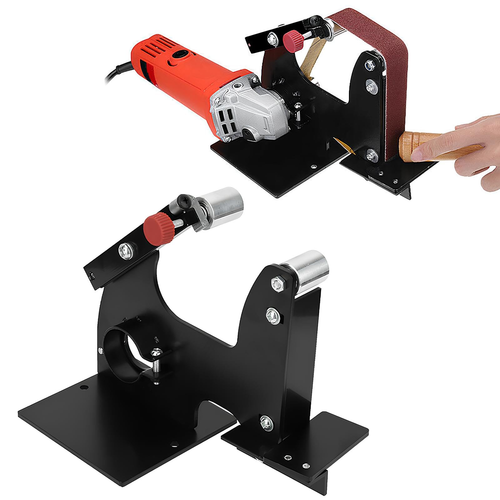 Belt Sander Multifunctional Grinder Electric Sanding Tool Replacement Belt Adapter for Straight Grinders Angle Grinders Drills