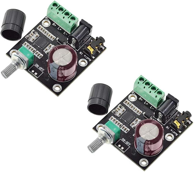 Raybre Art 2pcs PAM8610 Dual Channel DC 12V HD Pure Digital Audio Stereo Amplifier Board
