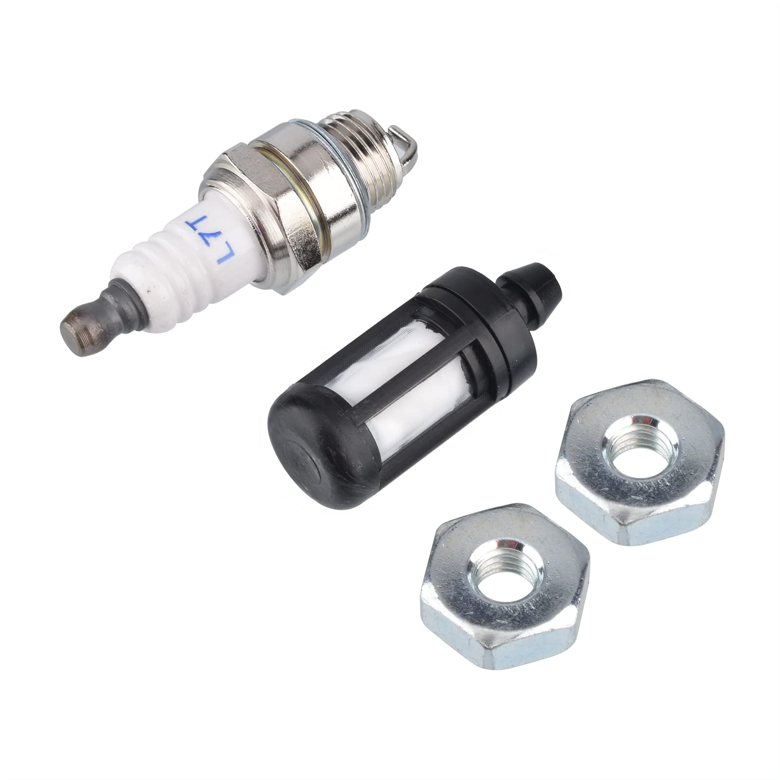 Cancanle Bar Nuts Spark Plug Fuel Filter Kit for STIHL MS460 MS441 MS390 MS290 MS250 MS230 MS210 MS200T 017 018 021 023 025 MS170 MS180