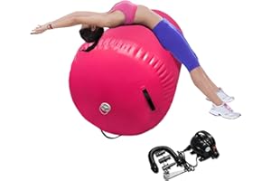 86 York Air Barrel Gymnastics Roller Inflatable Tumbling Mat, Back Handspring Training Air Mat Tumble Track Gymnastics Equipment For Home Use, Gym Training, Yoga Balance Exercise, Cheerleading with Electric Pump