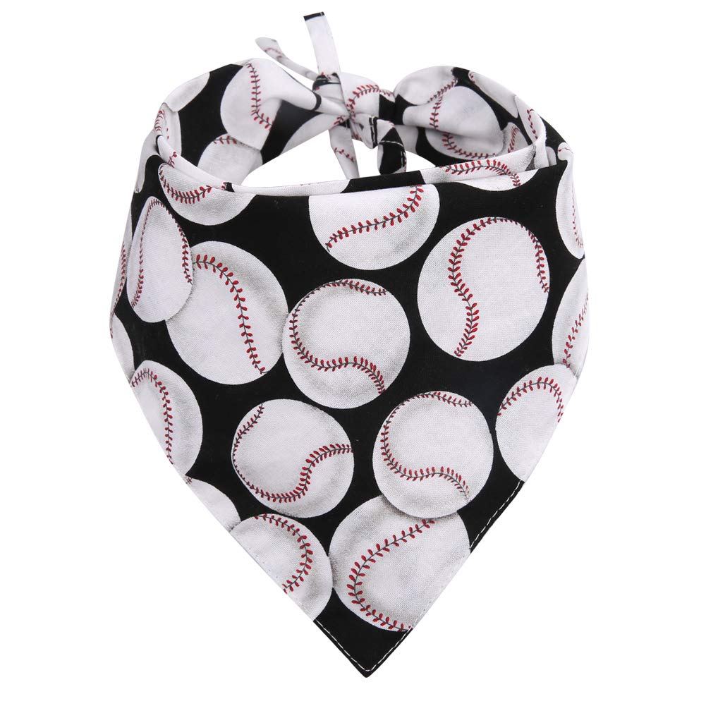 Photo 1 of Dog Bandana Reversible Triangle Bibs Scarf Accessories Baseball for Dogs Cats Pets Animals