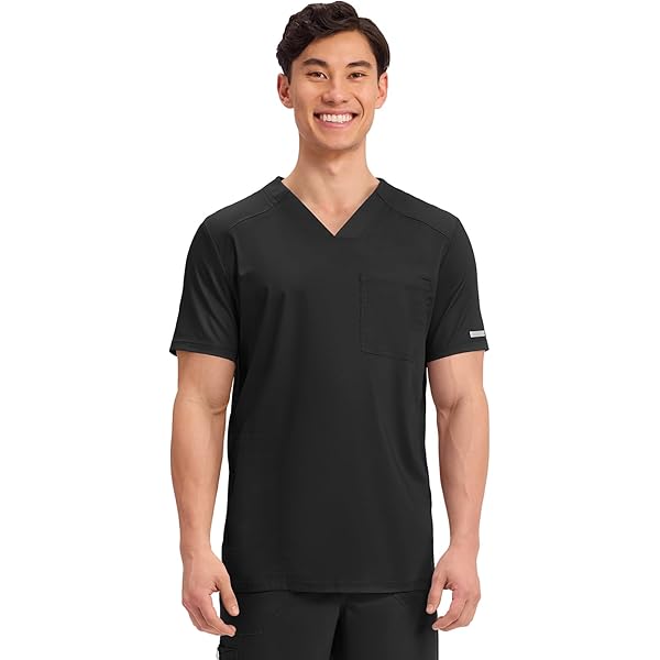 Amazon.com: Cherokee iFlex Men Scrubs Top V-Neck CK661, XS, Ciel