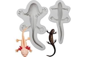 Axolotl Silicone Mold, 3D Animal Shape for Fondant Cake Decoration, Resin Clay Crafts, Gum Paste (GREY(YN578))