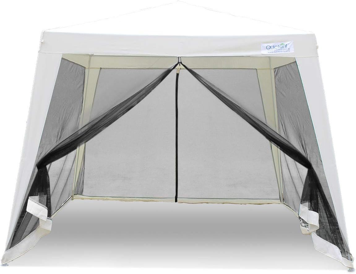 Quictent 10'x 8' Outdoor Canopy Gazebo with Netting，Screen House Party Tent Mesh