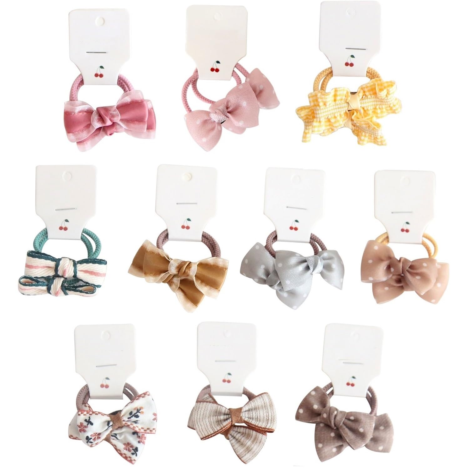 Cute Baby Girl Hair Bobbles Elastic Headband Soft Rubber Hair Band Colourful Ponytail Holder for Girls Teens Kids