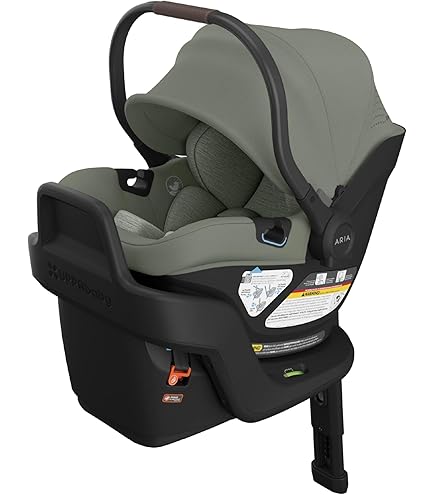 UPPAbaby Aria Lightweight Infant Car Seat/Just Under 6 lbs for Easy Portability/Base with Load Leg + Infant Insert Included/Direct Stroller Attachment/Anthony (Grey/Chestnut Leather) Everything Else