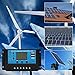 CoZroom LCD Solar Charger Controller/Regulator with Intelligent Dual USB Port, 20A 12V/24V