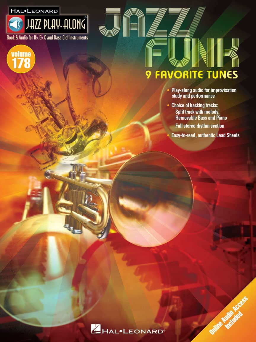 Jazz Play-Along Volume 178: Jazz/Funk - 9 Favorite Tunes (Book/Online Audio) (Hal Leonard Jazz Play-along) (Includes Online Access Code)