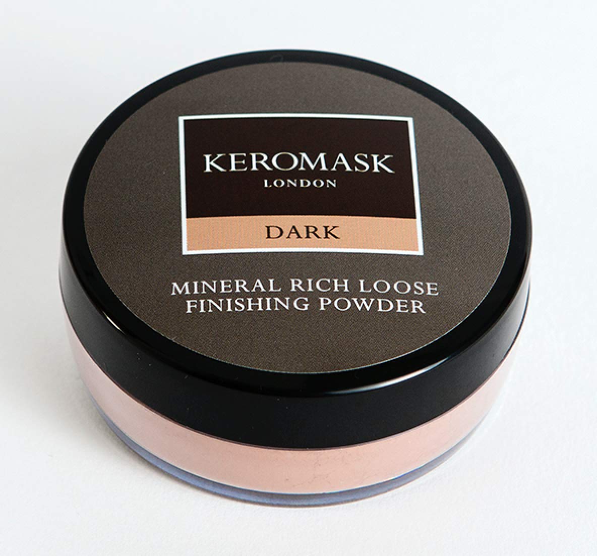 Keromask Mineral Rich Loose Finishing Powder in Shade DARK to Set Foundation and Camouflage Makeup, 20g