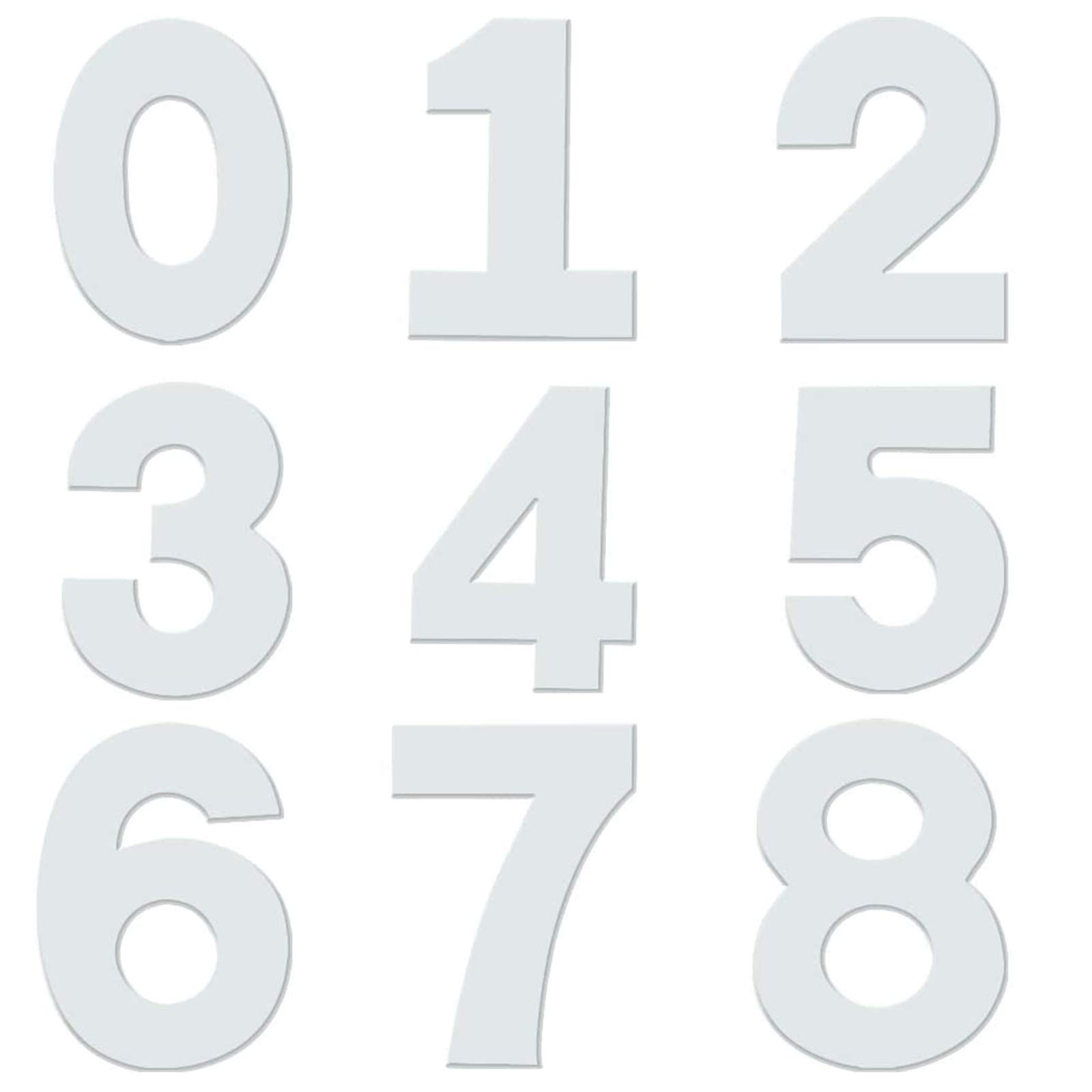 9 pcs Number Cake Large Letter Stencils Number Cake Model Slices Large Number Cake Mould 0-8 Numbers Set Acrylic Baking Cake Molds Tool Decoration Cake Moulds for Layered Icing Cream Fruit Cake