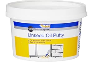 Everbuild 101 Multi-Purpose Linseed Oil Putty, Natural, 500 g (Pack of 1)
