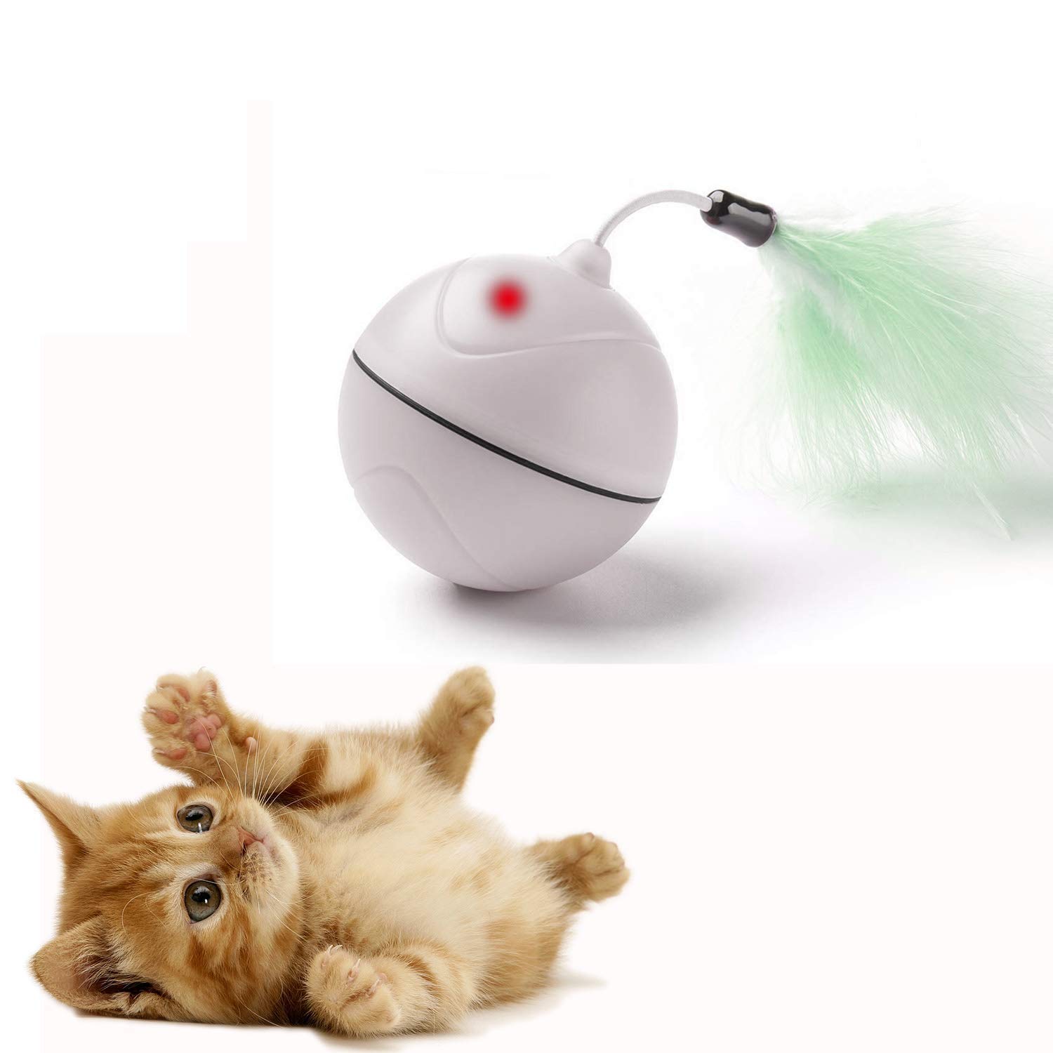 Cat Toy Interactive Automatic Rotating Light Exercise Toy for Small
