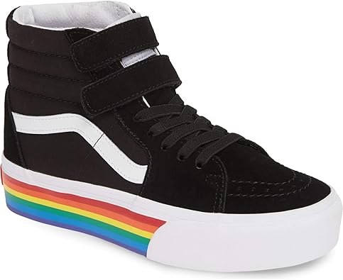 platform rainbow vans