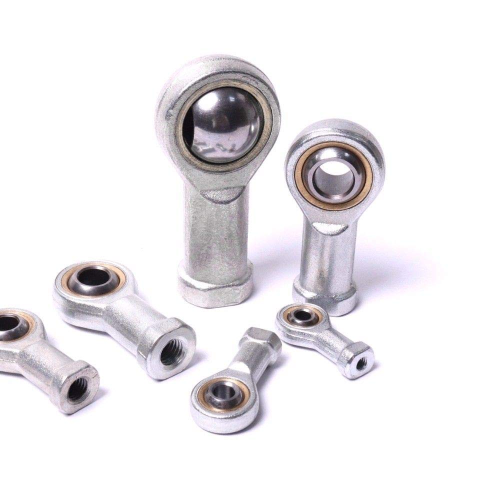 Metal-to-Metal with Grease Fitting Female Rose Joint M5/M6/M8/M10/M12 Left Thread Bronze Liner Performance Rod End Bearing Ball Joint Bearing