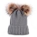 Baby Winter Warm Hat, Baby Newborn Knit Hat Infant Toddler Kid Crochet Hat Beanie Cap Grey