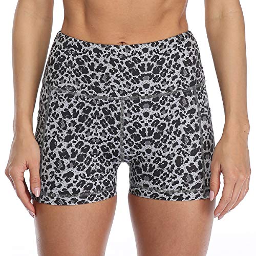 leopard print workout shorts