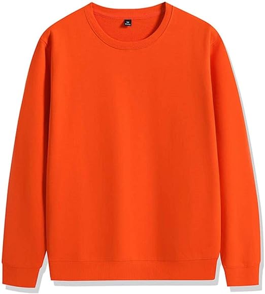 Sweatshirt Men Women Unisex Sweatshirt Plain Round Neck Classic Sweater
