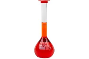 VEEGEE Vee Gee Scientific Sibata 2303A-100 Class A 100mL Volumetric Snap Cap Flasks (Pack of 4)