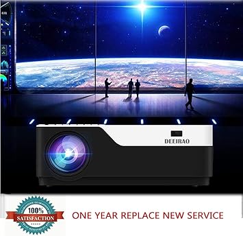 Deeirao 1080P Full HD Proyector de Cine en casa LCD Proyector de ...