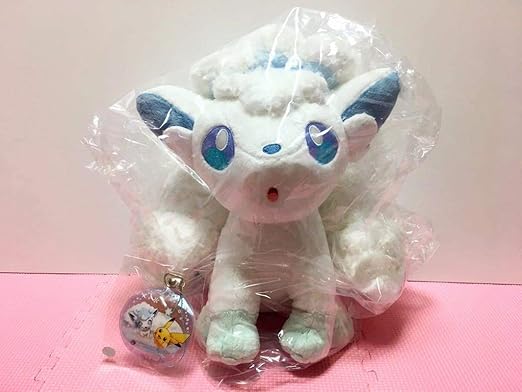 Amazon ポケモンセンターふわふわアローラロコンぬいぐるみアローラロコン札幌 ストラップ可愛いお顔 紙タグ付きぽけもん さとし 名作 ぬいぐるみ ホビー