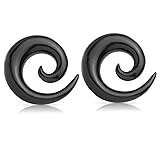 Pierced Owl Organic Water Buffalo Horn Spiral Taper