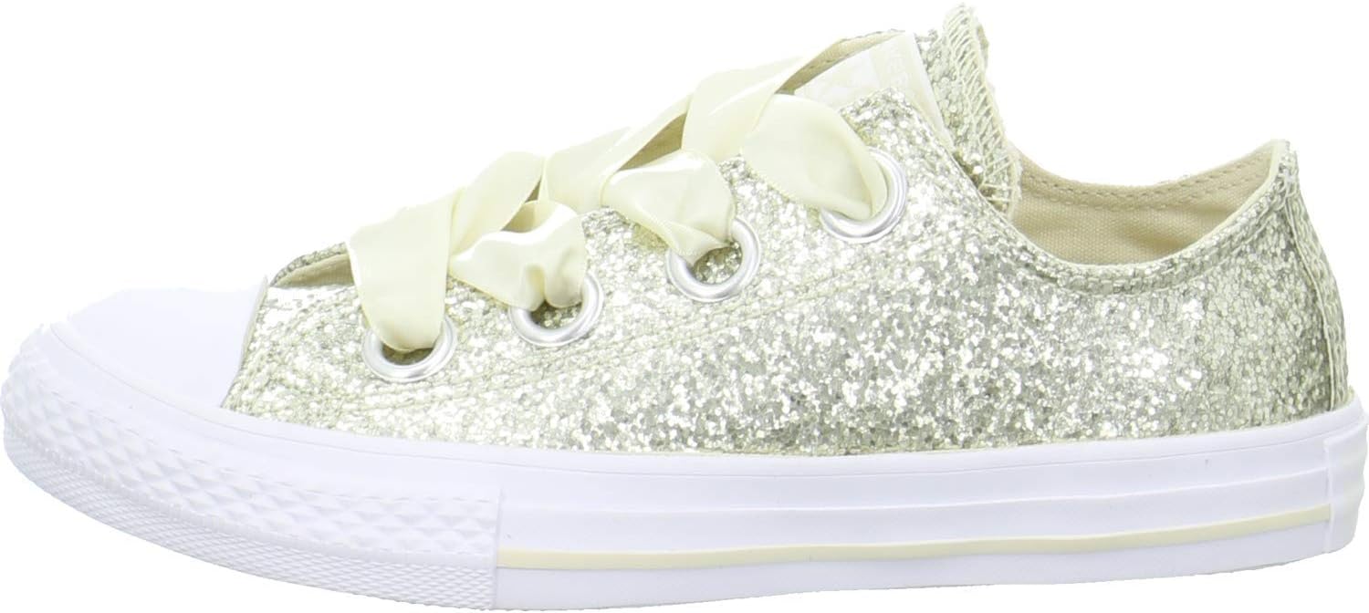 pale pink big eyelets glitter ox trainers