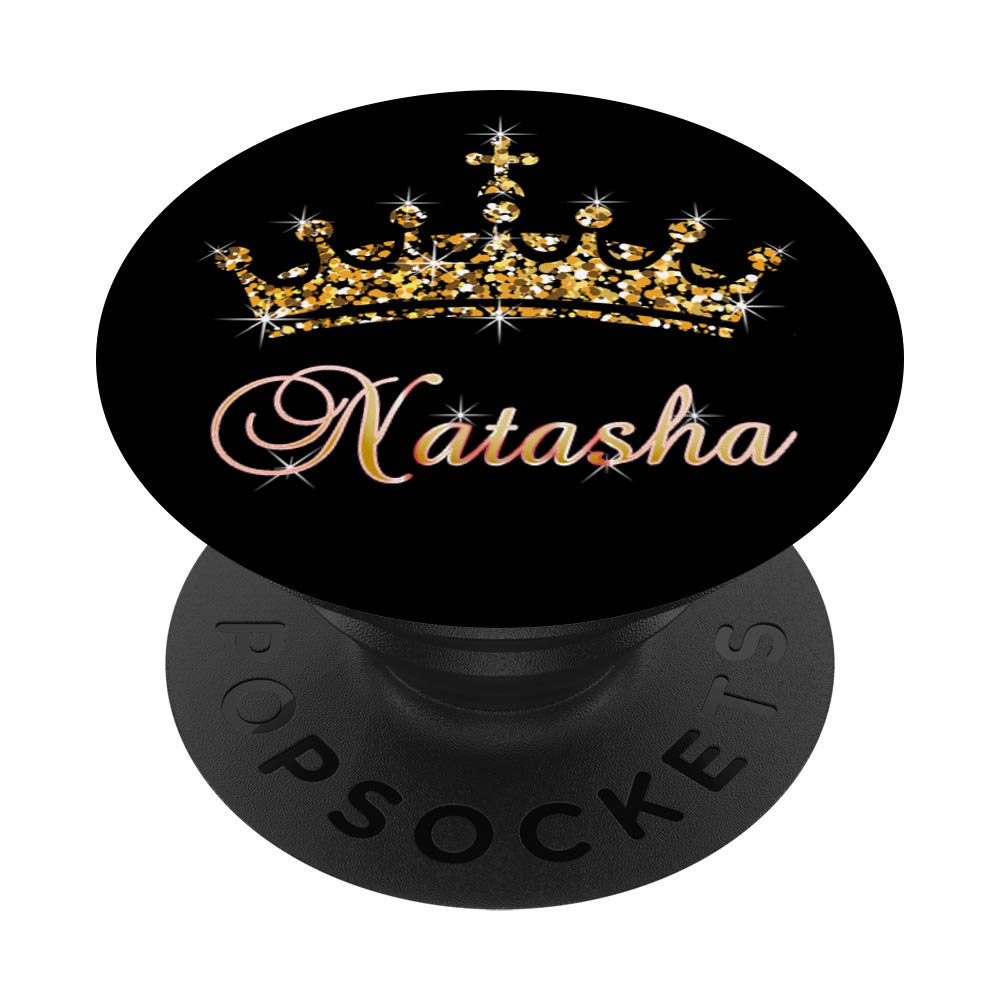 Natasha Name with Tiara Crown Queen Princess - Natasha PopSockets PopGrip: Swappable Grip for Phones & Tablets
