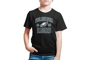 Hybrid Sports NFL - Established - Officially Licensed Kids Short Sleeve Fan Tee for Boys and Girls