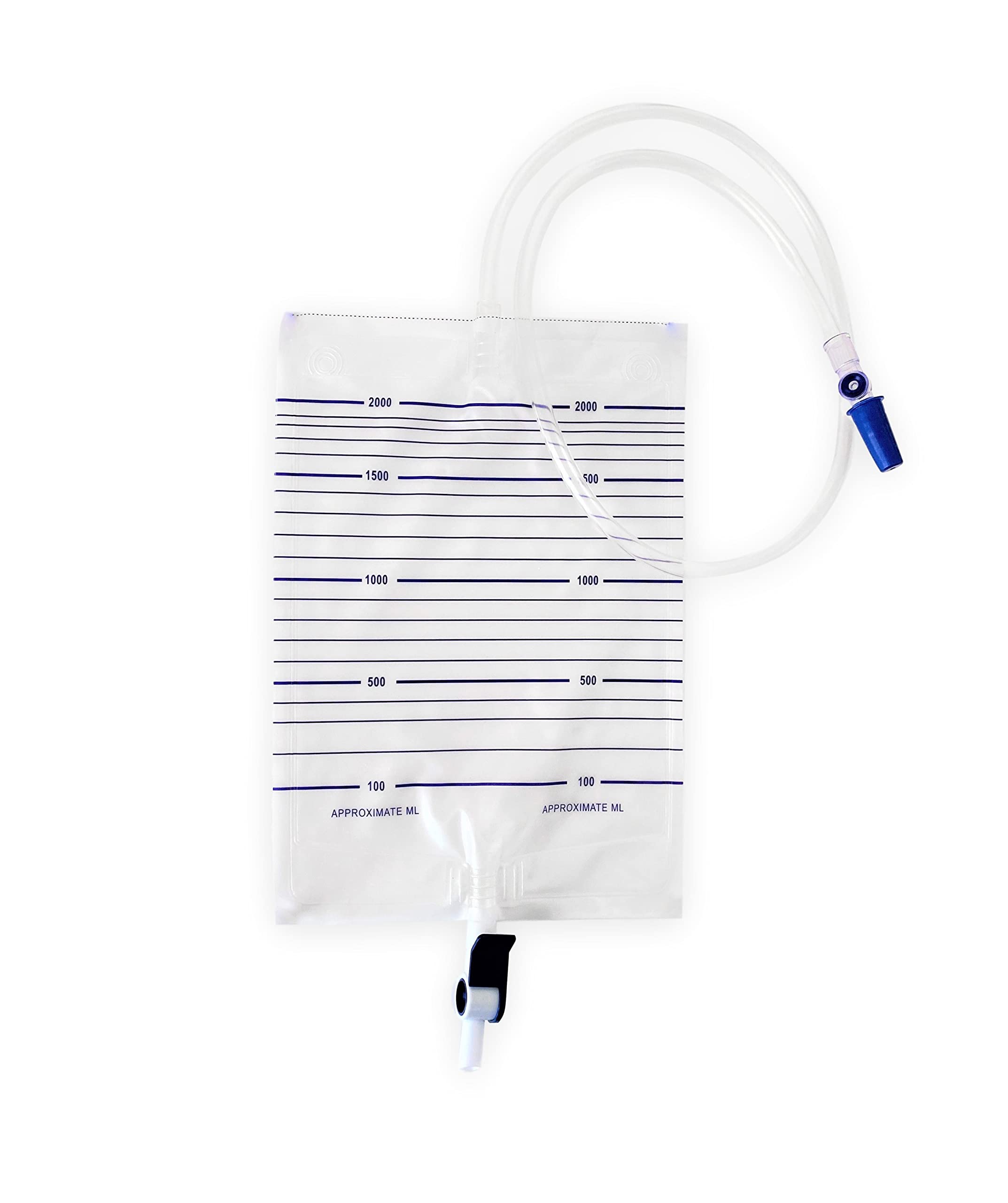 10pcs Box of Nine Luck Urine Drainage Bag - 2000ml Urinary Night Bag - Urine Bag Sterile Drainage Bag -Lever Tap
