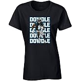 Black Carolina Rico Dowdle Text Pic Womens T-Shirt