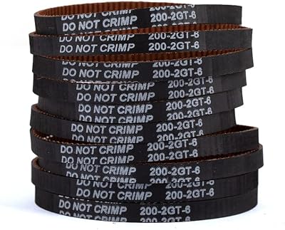 MOTOU GT2 Timing Belt 10x200mm Closed Loop 6mm Width Upgrade Non-Slip 3D Printer
