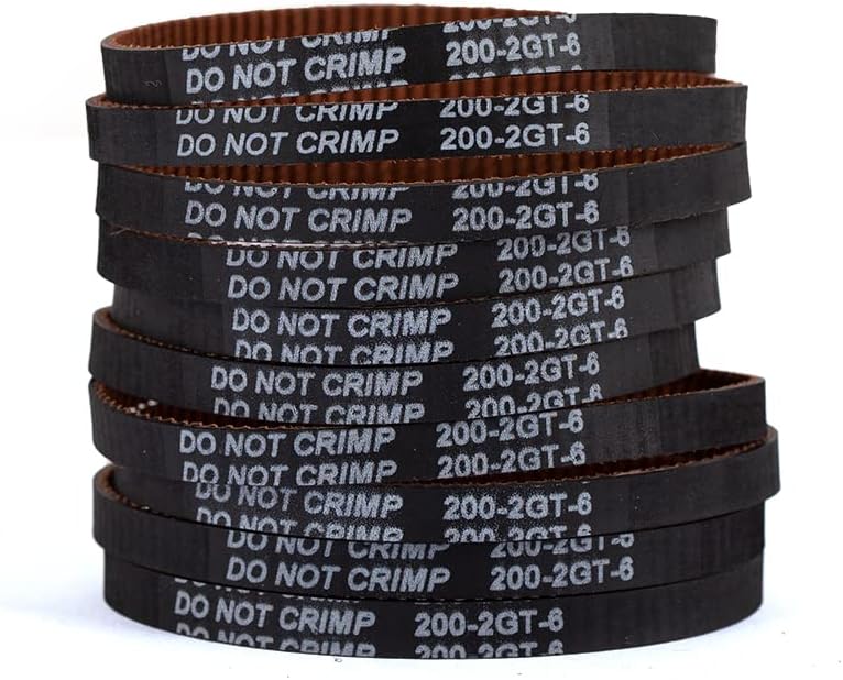 MOTOU GT2 Timing Belt 10x200mm Closed Loop 6mm Width Upgrade Non-Slip 3D Printer