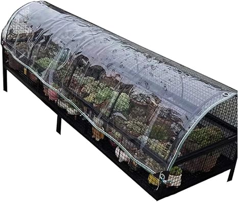 Amazon Co Jp Lxla 植物雨よけ透明防水シート アイレット 温室の花透明ターポリン バルコニーガードレールフェンス防風 Size 1m X 4m Diy 工具 ガーデン