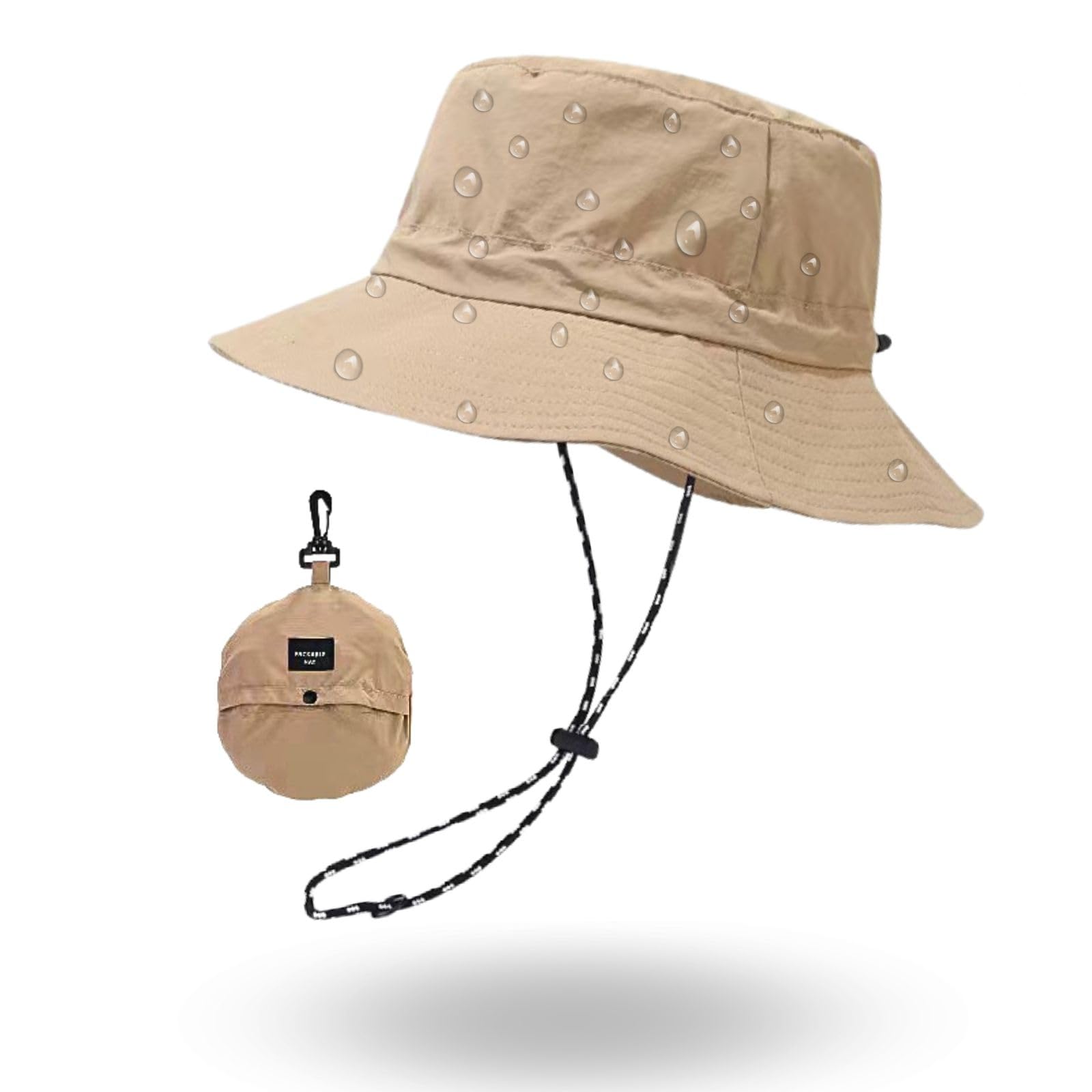 Lightweight Nylon Quick-Dry Packable Foldable Sun Hat for Hiking Outdoor DryLoop™ All-Weather Neck Shield Sun Hat – TOP-EX main image 2