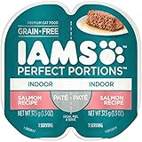 Iams Indoor Grain Free Wet Cat Food, Salmon Pate, 2.6 Oz. (24 Twin Packs)