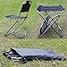 Yunhigh Portable Folding Stool with Back, Aluminum Mini Fishing Chair Small Stool Seat Heavy Duty Foldable Lightweight for Backpacking Hiking Camping Picnic Travelthumb 2