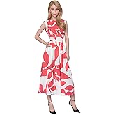 ZHUANGBUTTERFLY Womens Cut Out Dress - Floral Sleeveless Casual Beach Maxi Dresses, Lightweight Flowy Crewneck Sundress