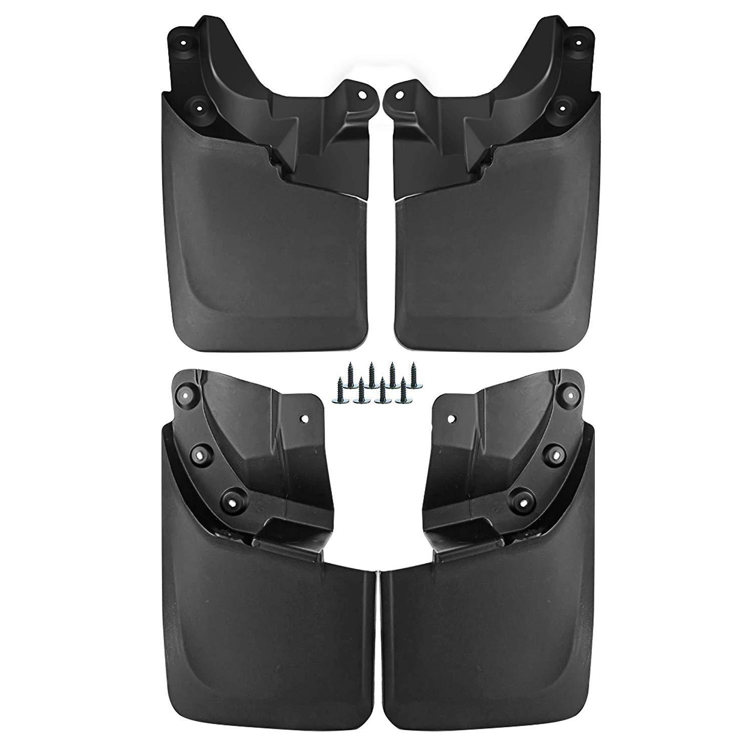 A-Premium Mud Flaps Splash Guards for Toyota Tacoma 2016-2019 Molded (Except SR Models) with OEM Fender Flares Front and Rear 4-PC Set