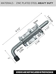 Quality Life Spring Loaded Gate Latch Pin Barrel