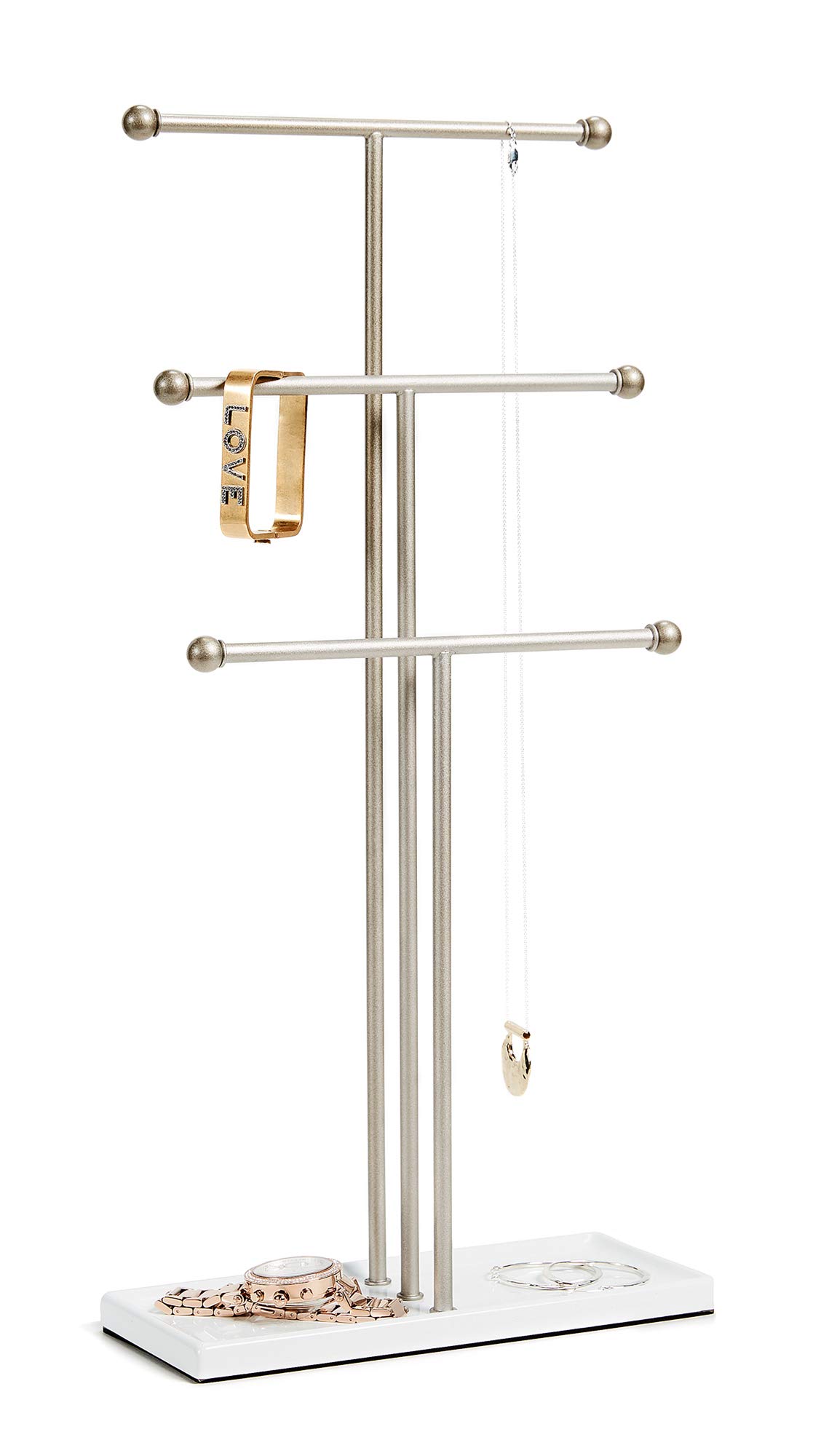 Umbra TRIGEM JWL STAND WHT/NKL