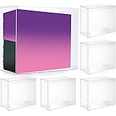 Yexiya 12 Pack Display Case Compatible with ETB Elite Trainer Box Protector Case, PET Plastic Cases Bulk 7.6 x 6.6 x 3.5 Inch 0.50mm Thick Clear Display Box for Collectors Gift Cards