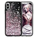 iPhone X Glitter Case, iPhone 10 Glitter Case,Ruky [Quicksand Series] TPU Bumper Protective Glitter Flowing Liquid Floating Bling Case for Apple iPhone X 5.8