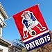 New England Patriots Pat Patriot Two Sided House Flag