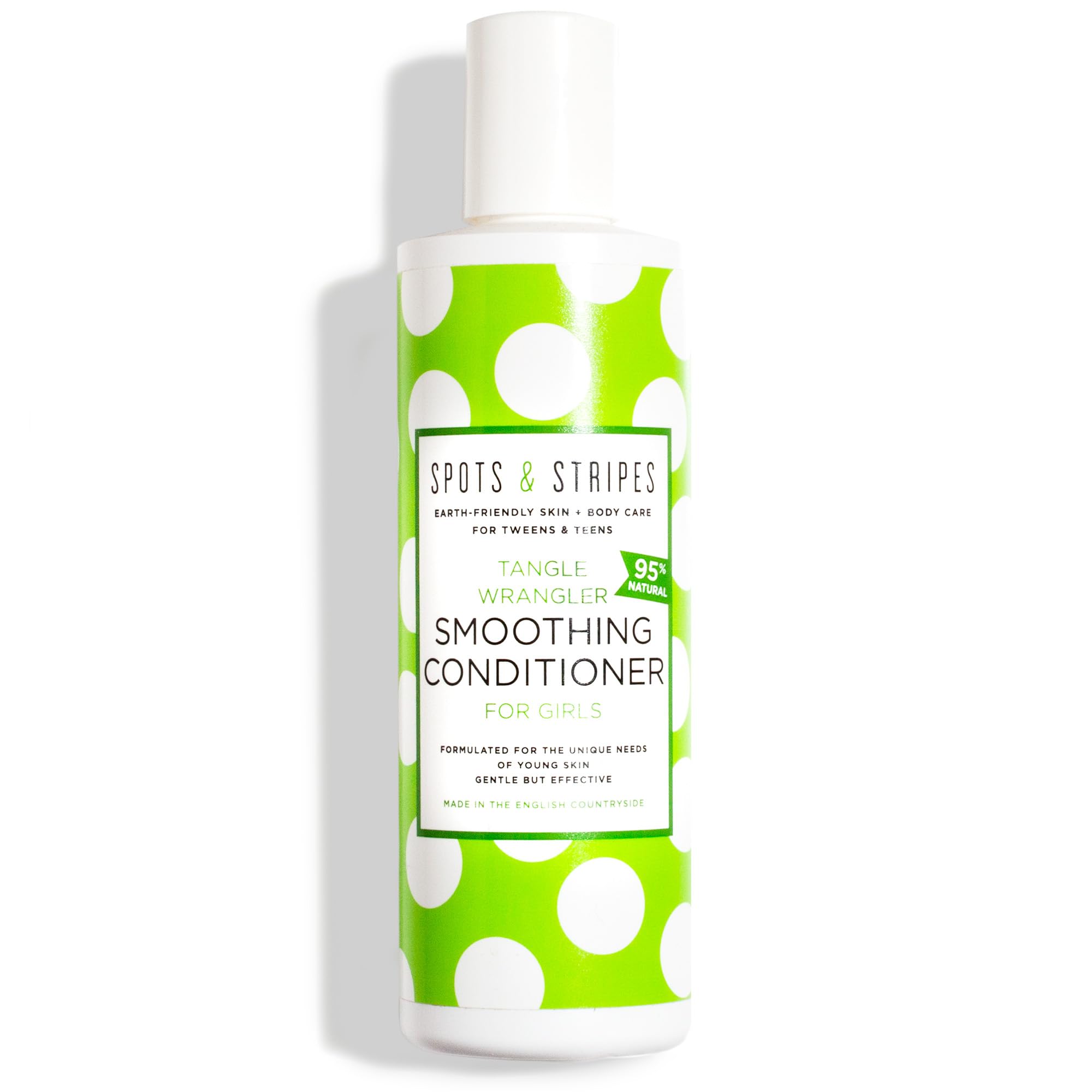 Spots & Stripes - Tangle Wrangler Smoothing Conditioner for Girls, a Sweet-Smelling Serious Detangler and Hair Conditioner for Kids, Boosts Shine, Silicone-Free, with Coconut and Shea Butter (250ml) — image 1
