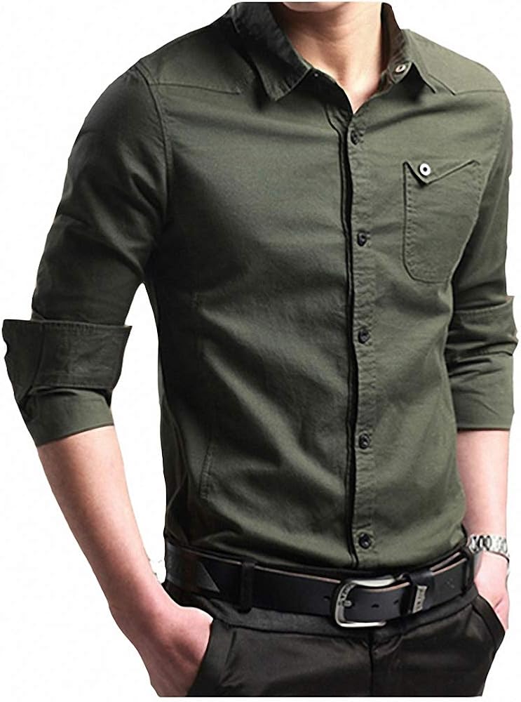 solid color shirts men's