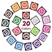 GooMart 20 Colors Rainbow Craft Finger Ink pads for Rubber Stamps Card Making